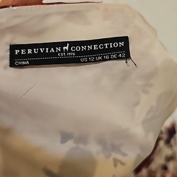 - Peruvian Connection Floral Dress size 12 - Picture 8 of 9